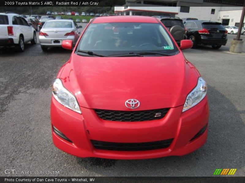 Radiant Red / Ash Gray 2009 Toyota Matrix S AWD