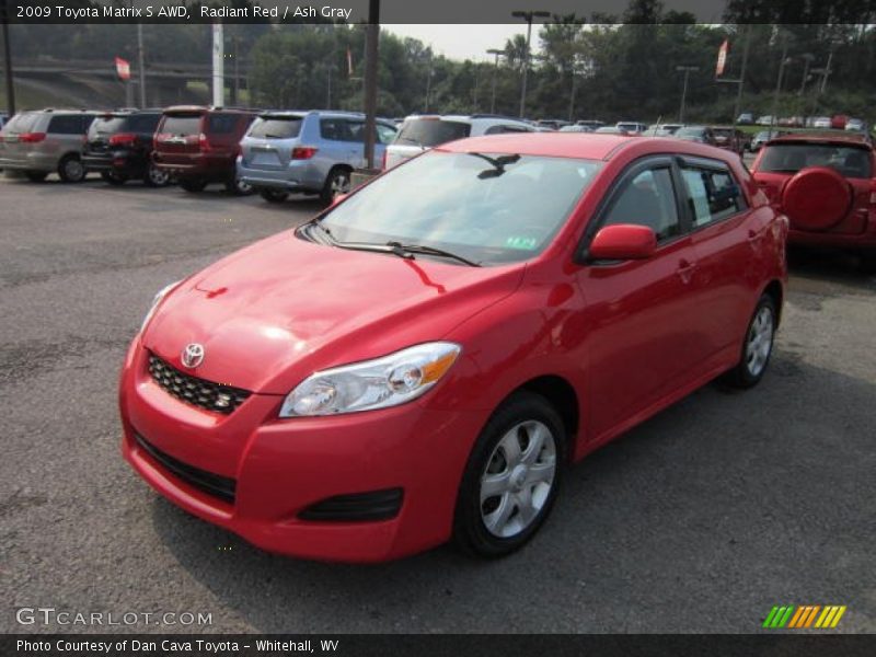 Radiant Red / Ash Gray 2009 Toyota Matrix S AWD