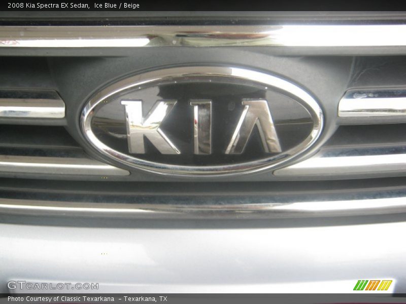 Ice Blue / Beige 2008 Kia Spectra EX Sedan