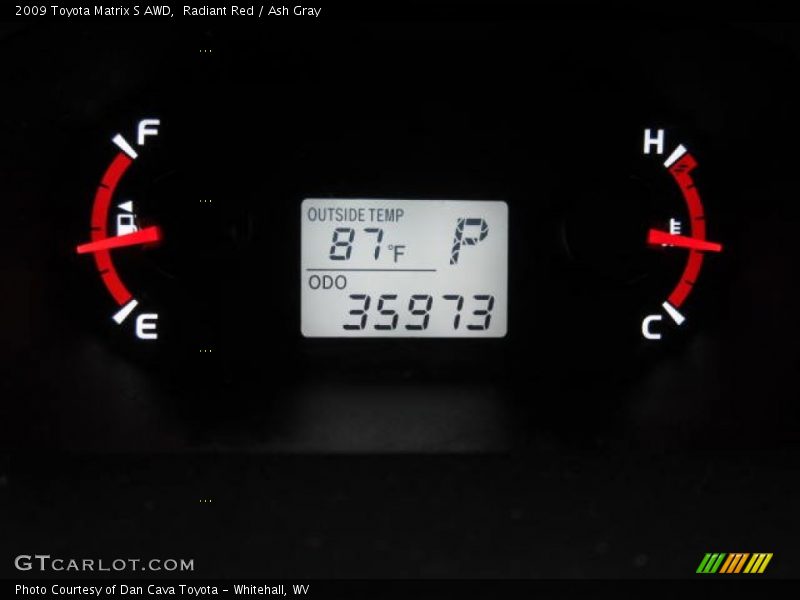 Radiant Red / Ash Gray 2009 Toyota Matrix S AWD