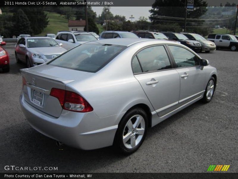 Alabaster Silver Metallic / Black 2011 Honda Civic LX-S Sedan