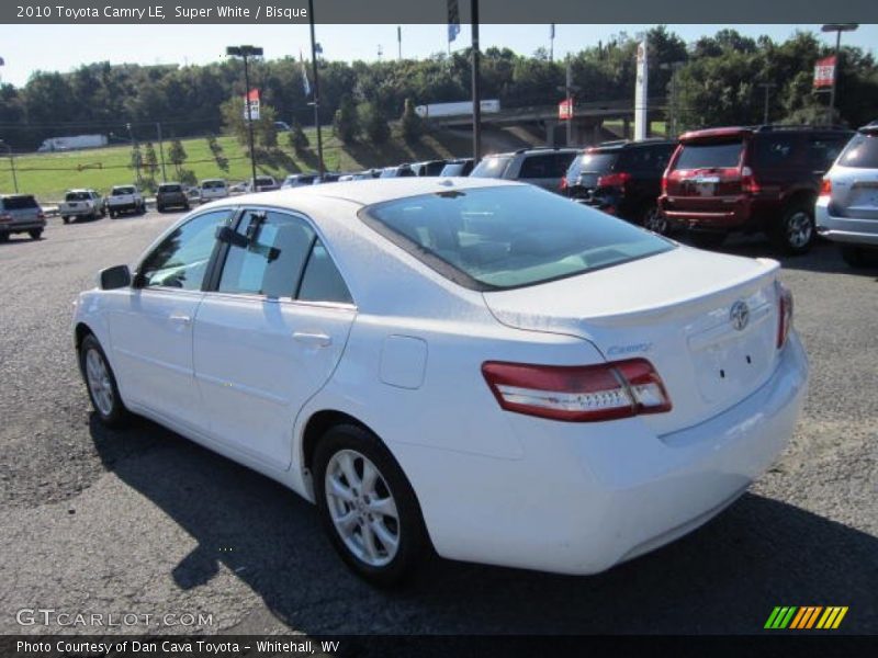 Super White / Bisque 2010 Toyota Camry LE