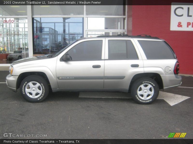 Sandalwood Metallic / Medium Pewter 2003 Chevrolet TrailBlazer LS