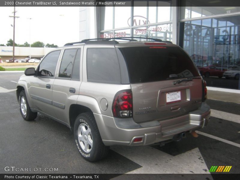 Sandalwood Metallic / Medium Pewter 2003 Chevrolet TrailBlazer LS