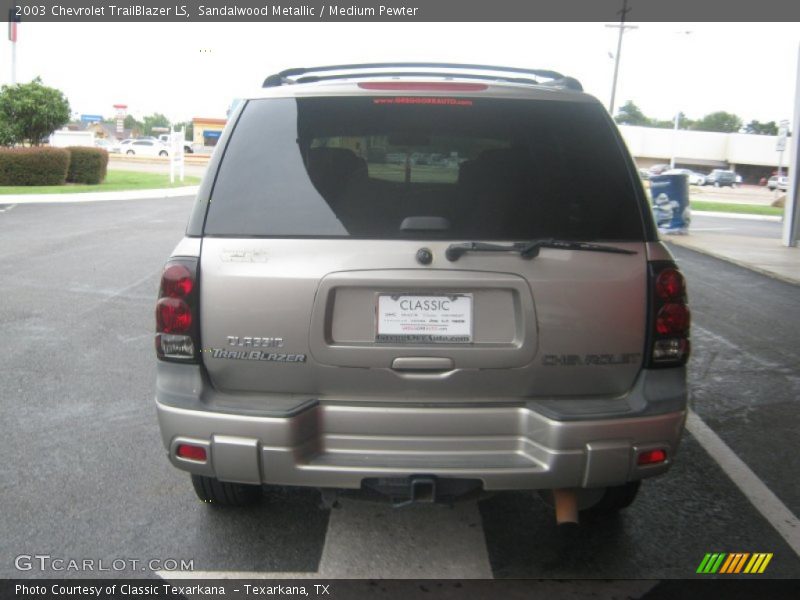 Sandalwood Metallic / Medium Pewter 2003 Chevrolet TrailBlazer LS