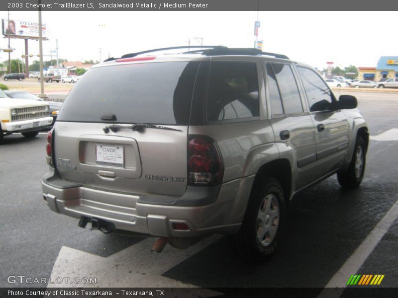 Sandalwood Metallic / Medium Pewter 2003 Chevrolet TrailBlazer LS