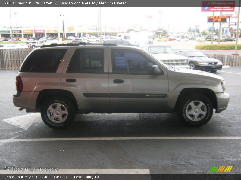 Sandalwood Metallic / Medium Pewter 2003 Chevrolet TrailBlazer LS