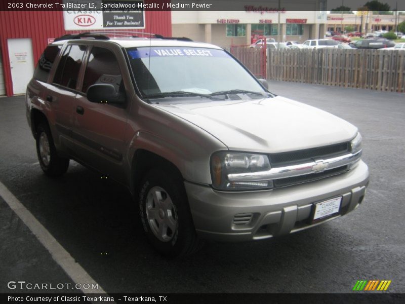 Sandalwood Metallic / Medium Pewter 2003 Chevrolet TrailBlazer LS