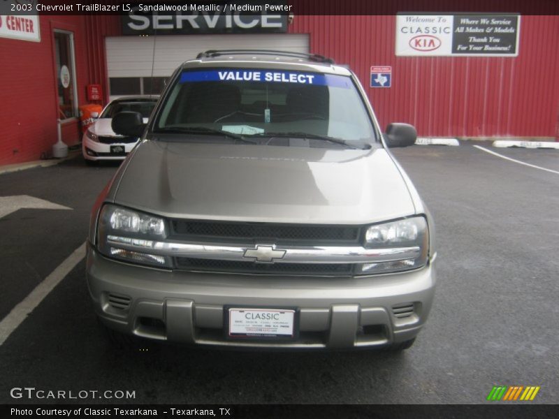 Sandalwood Metallic / Medium Pewter 2003 Chevrolet TrailBlazer LS