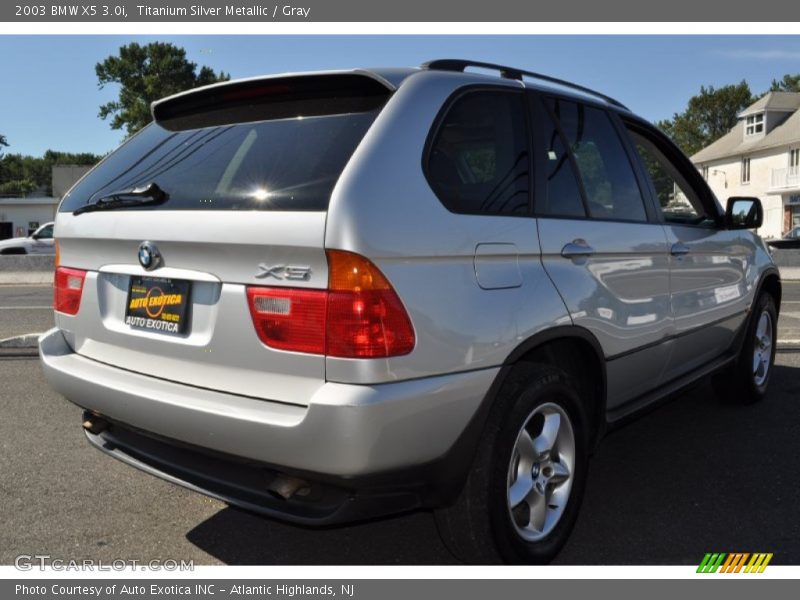 Titanium Silver Metallic / Gray 2003 BMW X5 3.0i