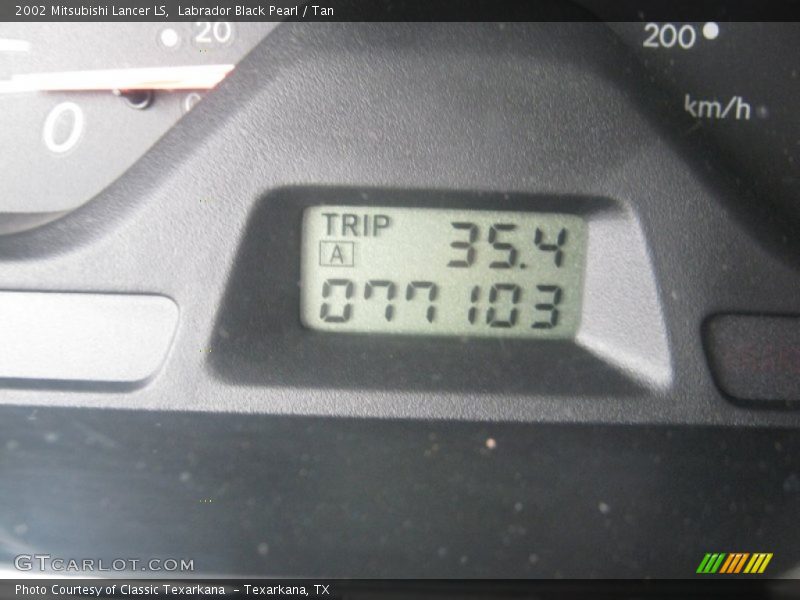Labrador Black Pearl / Tan 2002 Mitsubishi Lancer LS