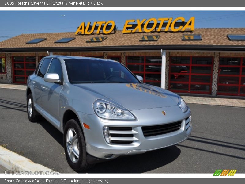 Crystal Silver Metallic / Black 2009 Porsche Cayenne S