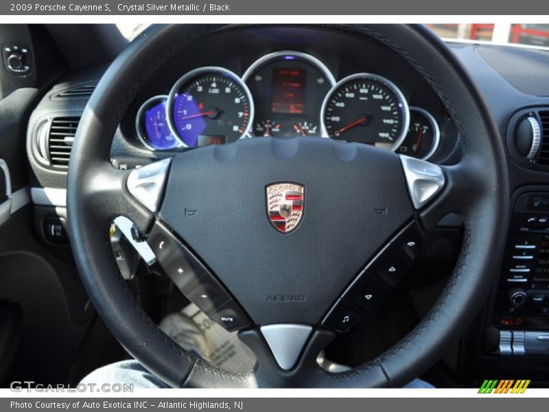 Crystal Silver Metallic / Black 2009 Porsche Cayenne S