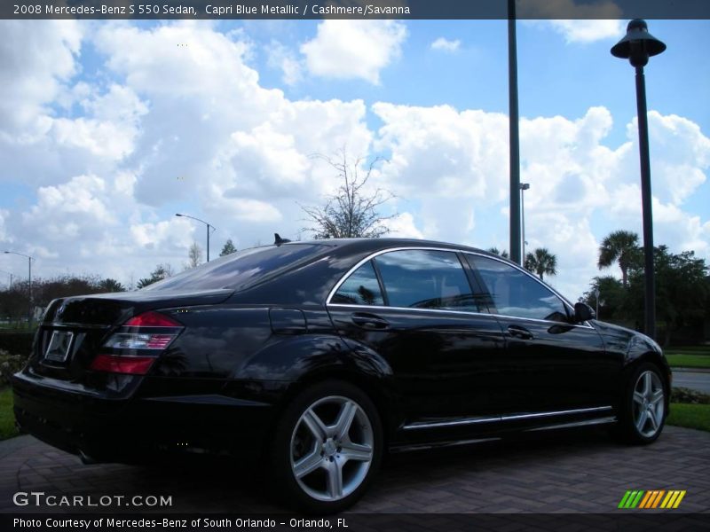 Capri Blue Metallic / Cashmere/Savanna 2008 Mercedes-Benz S 550 Sedan