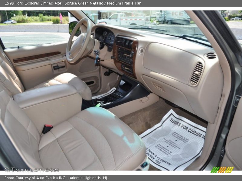 Spruce Green Metallic / Medium Prairie Tan 1999 Ford Explorer Limited 4x4