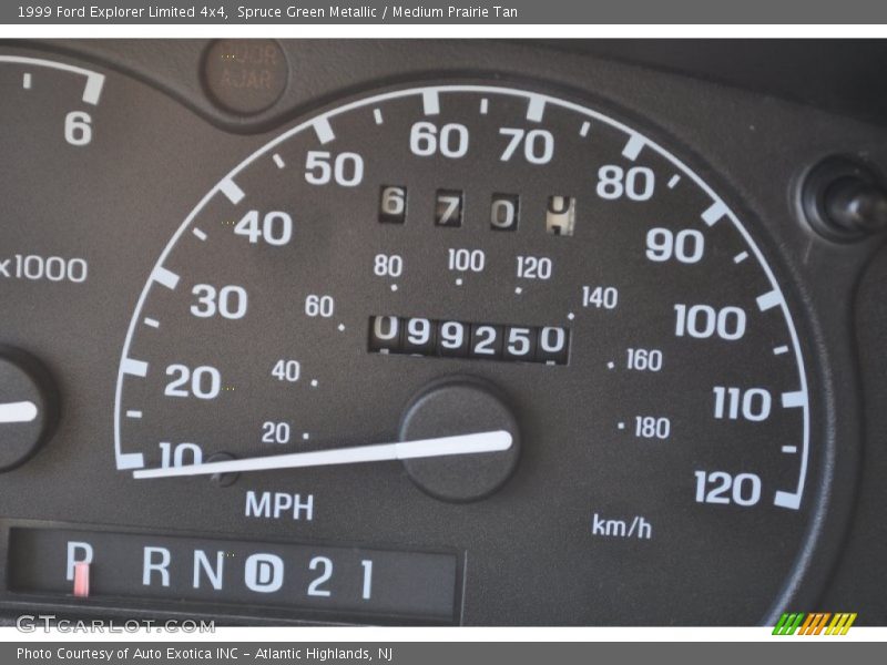 Spruce Green Metallic / Medium Prairie Tan 1999 Ford Explorer Limited 4x4