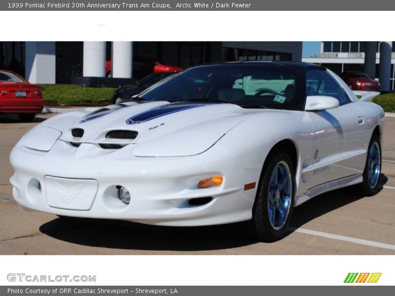Arctic White / Dark Pewter 1999 Pontiac Firebird 30th Anniversary Trans Am Coupe