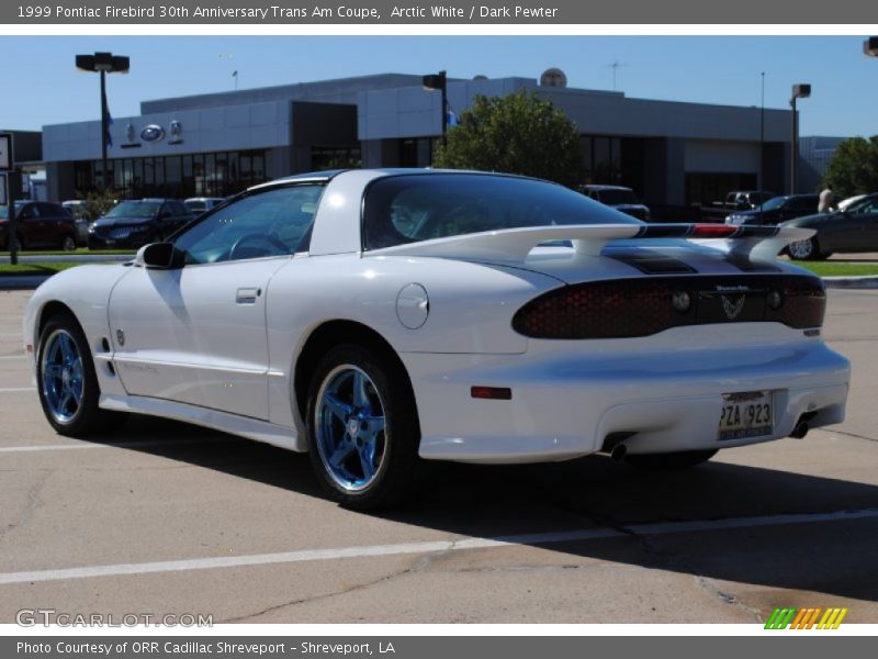 Arctic White / Dark Pewter 1999 Pontiac Firebird 30th Anniversary Trans Am Coupe
