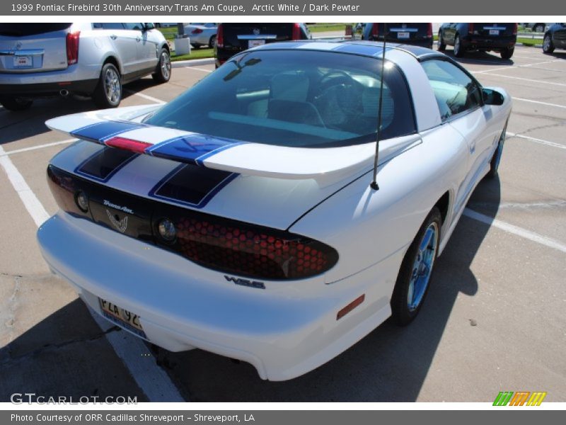 Arctic White / Dark Pewter 1999 Pontiac Firebird 30th Anniversary Trans Am Coupe