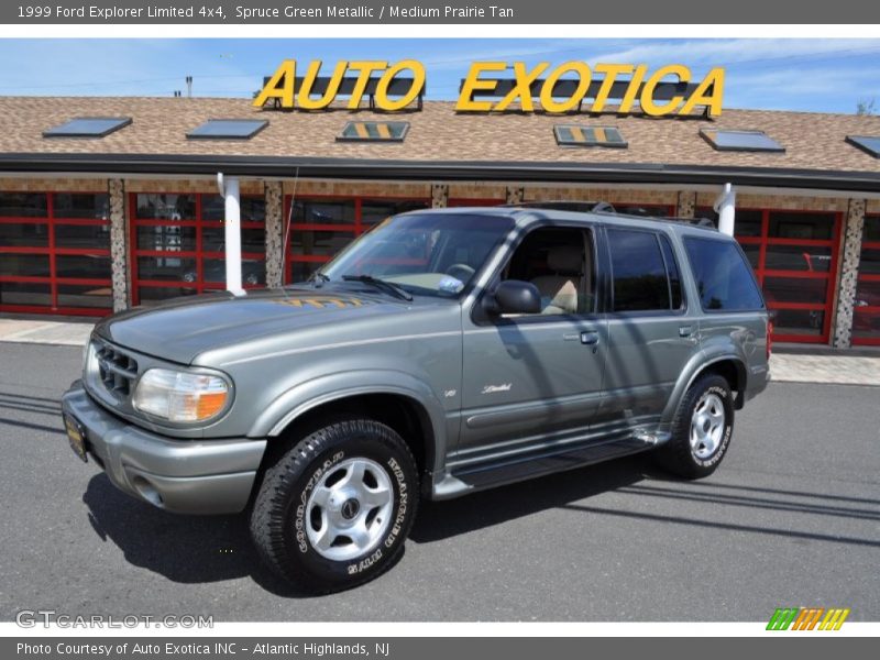 Spruce Green Metallic / Medium Prairie Tan 1999 Ford Explorer Limited 4x4