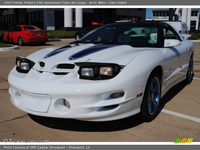 Arctic White / Dark Pewter 1999 Pontiac Firebird 30th Anniversary Trans Am Coupe