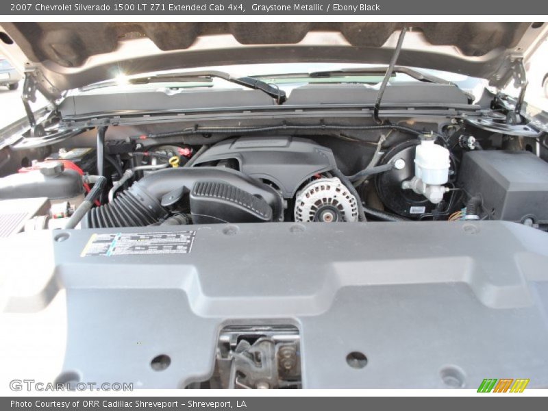 Graystone Metallic / Ebony Black 2007 Chevrolet Silverado 1500 LT Z71 Extended Cab 4x4