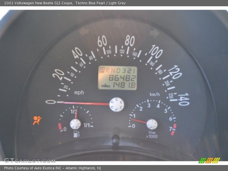  2001 New Beetle GLS Coupe GLS Coupe Gauges