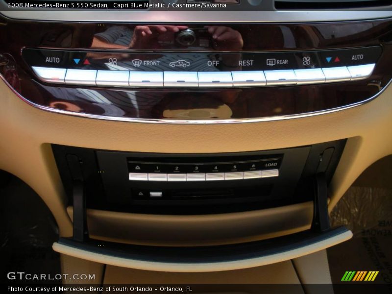 Capri Blue Metallic / Cashmere/Savanna 2008 Mercedes-Benz S 550 Sedan