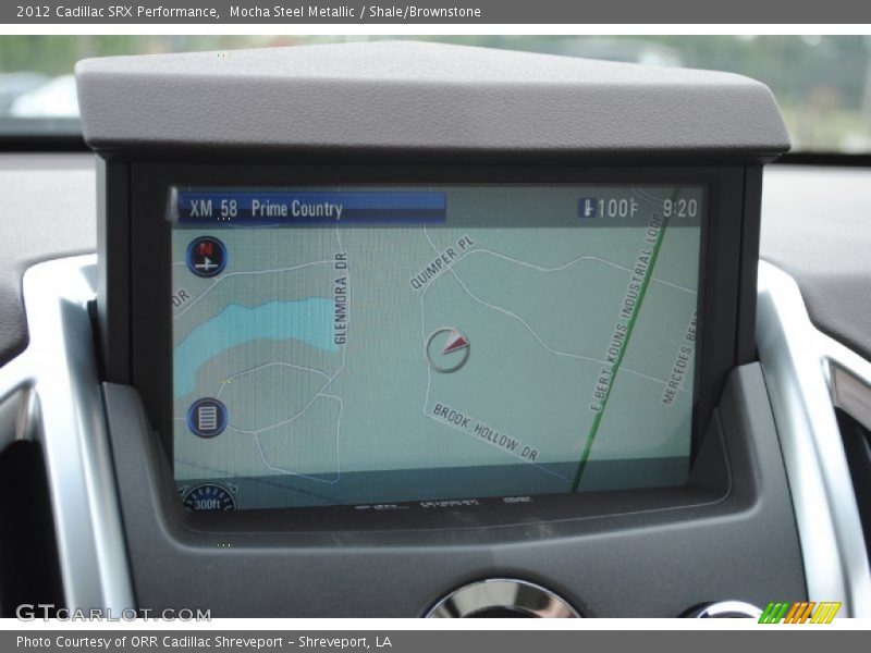 Navigation of 2012 SRX Performance