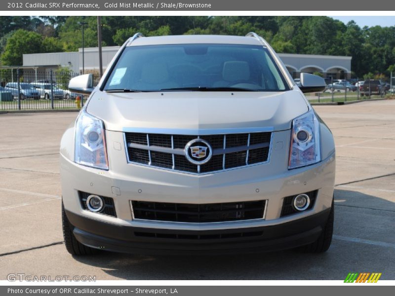Gold Mist Metallic / Shale/Brownstone 2012 Cadillac SRX Performance