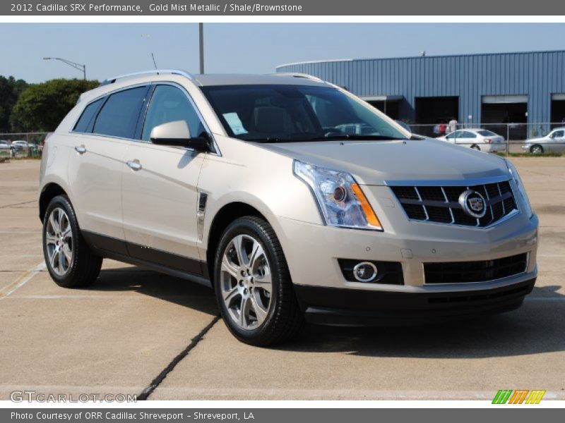 Gold Mist Metallic / Shale/Brownstone 2012 Cadillac SRX Performance