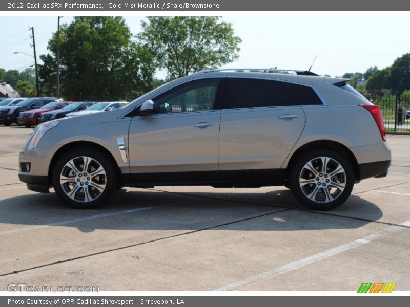 Gold Mist Metallic / Shale/Brownstone 2012 Cadillac SRX Performance