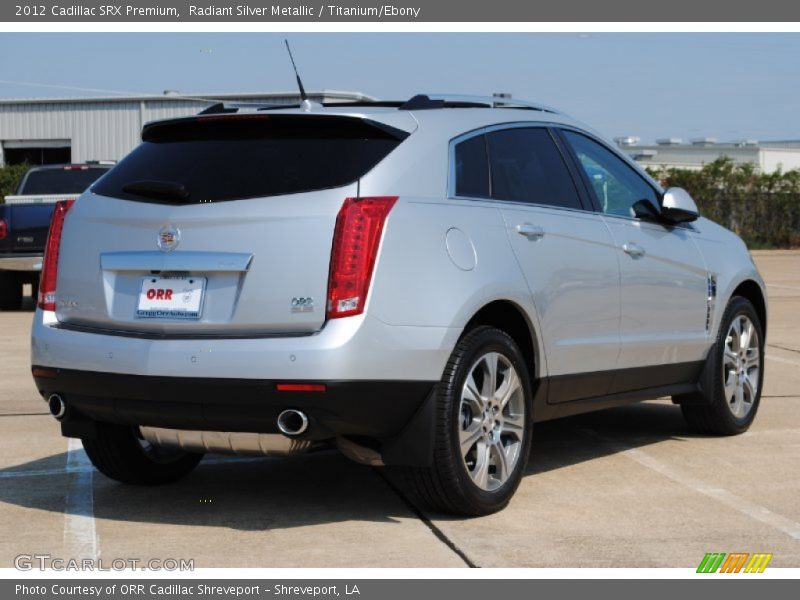 Radiant Silver Metallic / Titanium/Ebony 2012 Cadillac SRX Premium