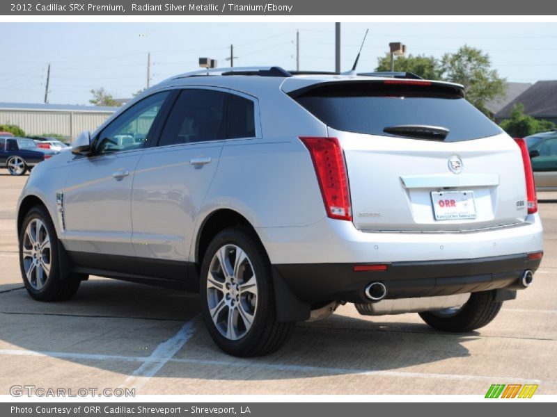 Radiant Silver Metallic / Titanium/Ebony 2012 Cadillac SRX Premium