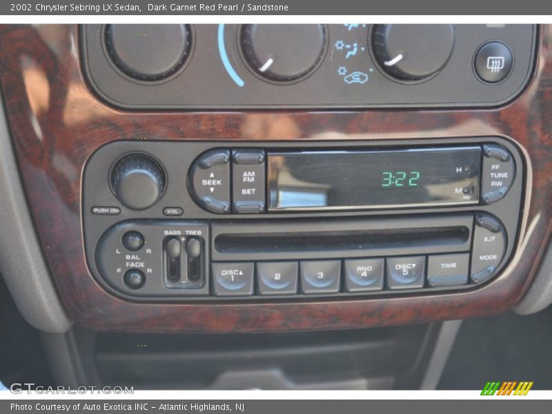 Audio System of 2002 Sebring LX Sedan