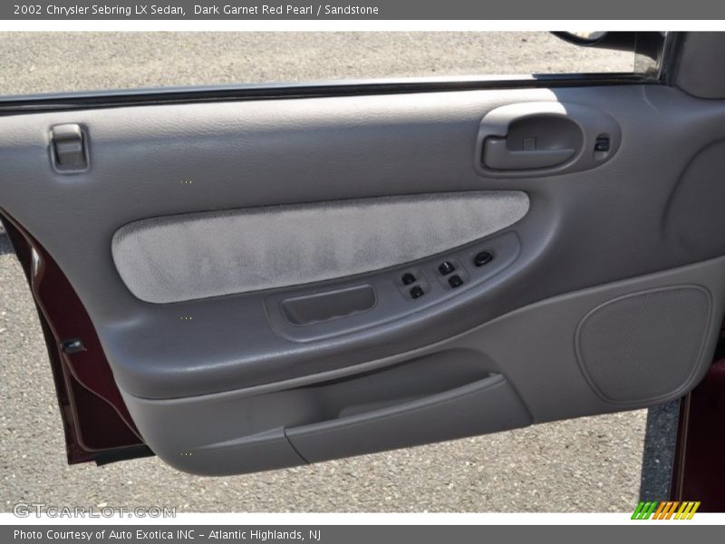 Dark Garnet Red Pearl / Sandstone 2002 Chrysler Sebring LX Sedan