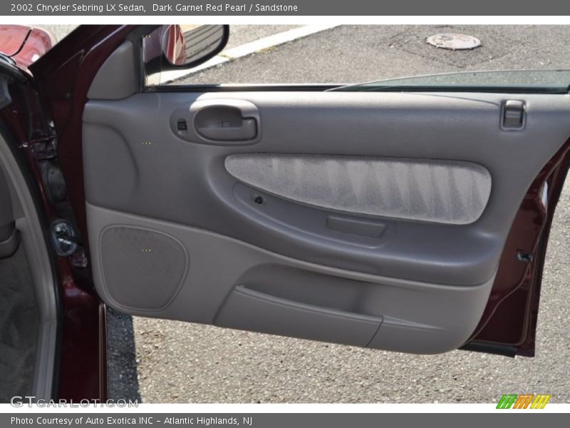 Dark Garnet Red Pearl / Sandstone 2002 Chrysler Sebring LX Sedan