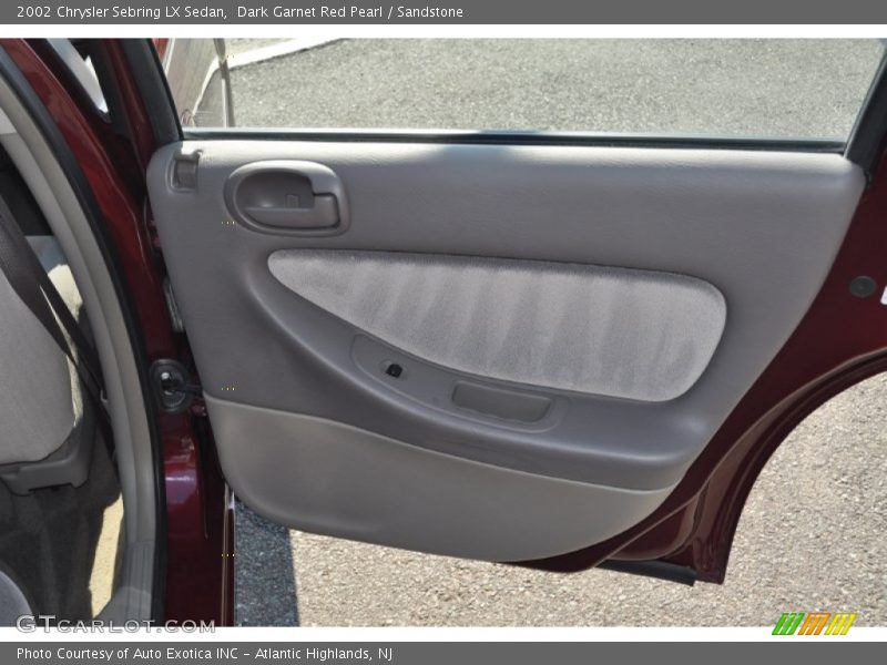 Dark Garnet Red Pearl / Sandstone 2002 Chrysler Sebring LX Sedan