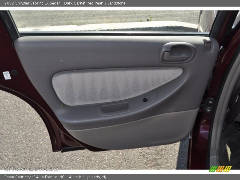 Dark Garnet Red Pearl / Sandstone 2002 Chrysler Sebring LX Sedan