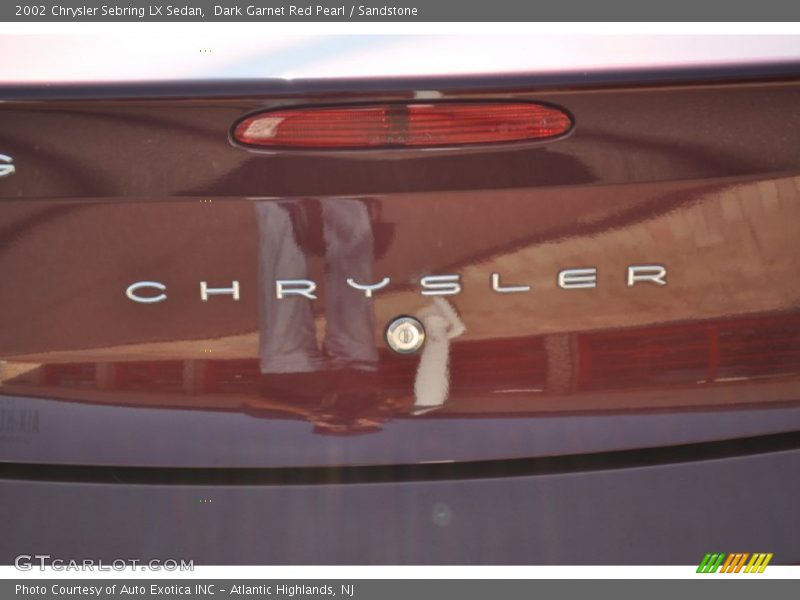 Dark Garnet Red Pearl / Sandstone 2002 Chrysler Sebring LX Sedan