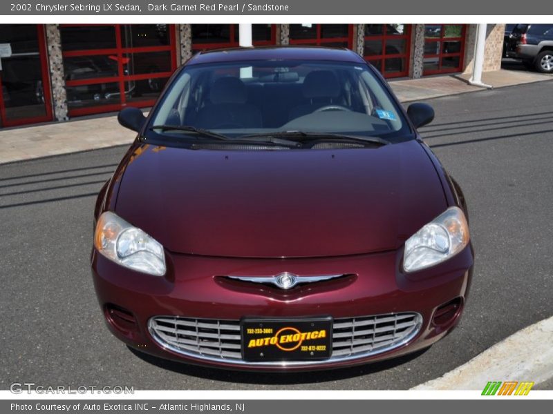 Dark Garnet Red Pearl / Sandstone 2002 Chrysler Sebring LX Sedan