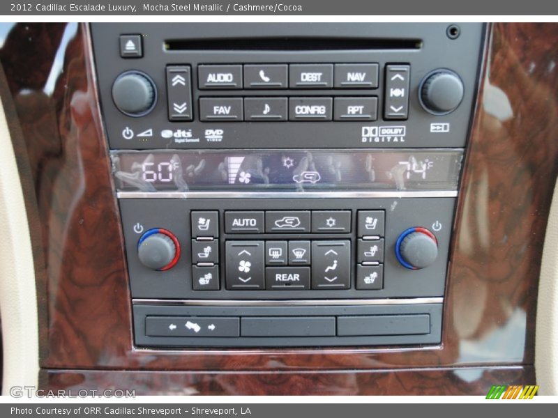 Controls of 2012 Escalade Luxury