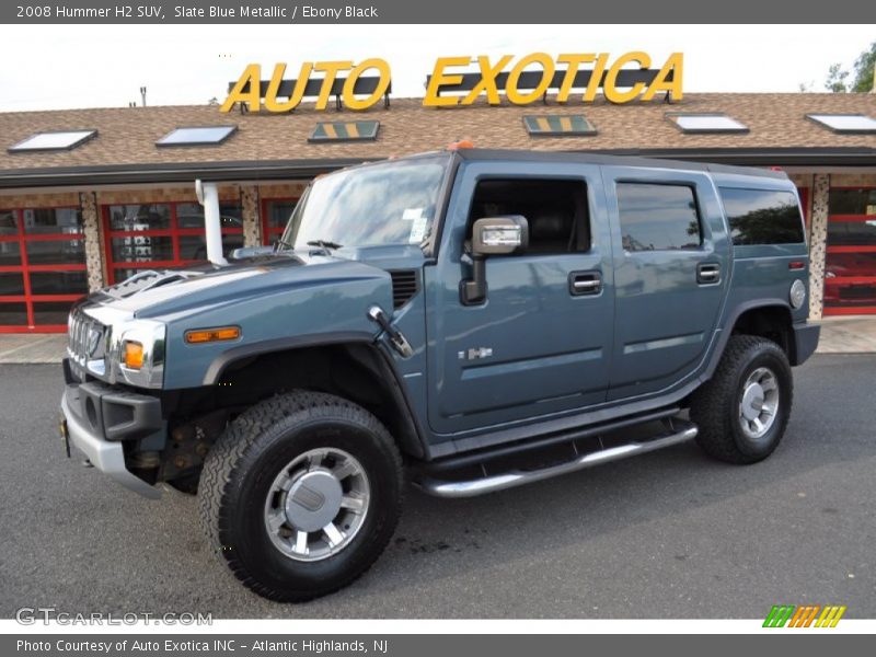 Slate Blue Metallic / Ebony Black 2008 Hummer H2 SUV