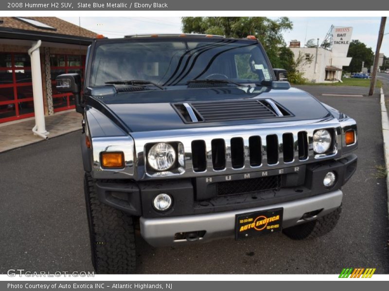 Slate Blue Metallic / Ebony Black 2008 Hummer H2 SUV