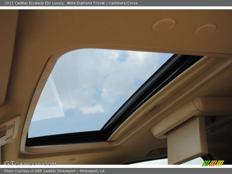 White Diamond Tricoat / Cashmere/Cocoa 2012 Cadillac Escalade ESV Luxury