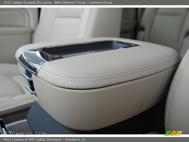 White Diamond Tricoat / Cashmere/Cocoa 2012 Cadillac Escalade ESV Luxury