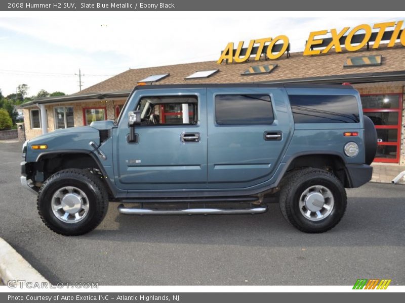 Slate Blue Metallic / Ebony Black 2008 Hummer H2 SUV