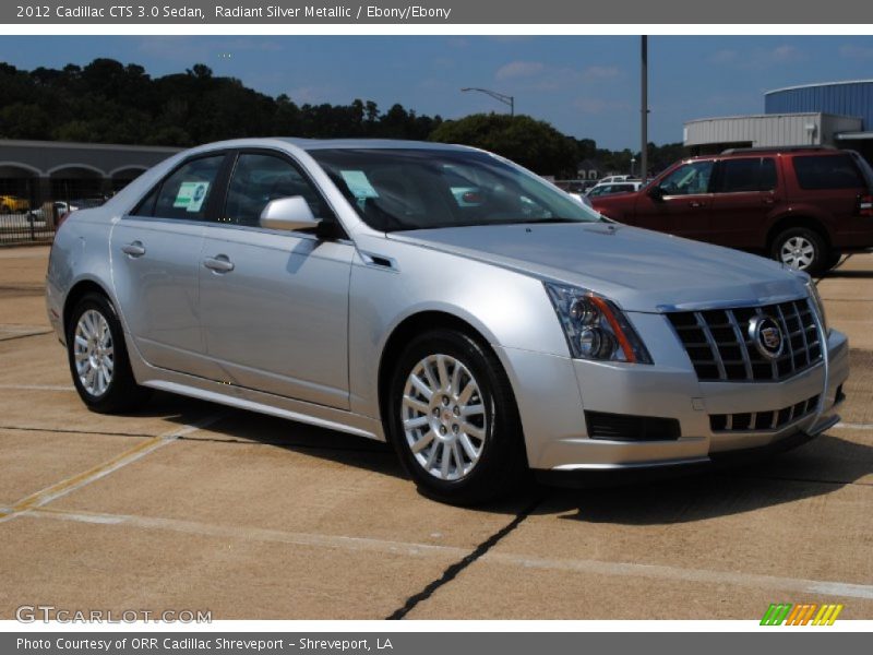 Radiant Silver Metallic / Ebony/Ebony 2012 Cadillac CTS 3.0 Sedan