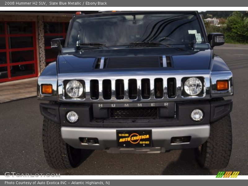 Slate Blue Metallic / Ebony Black 2008 Hummer H2 SUV