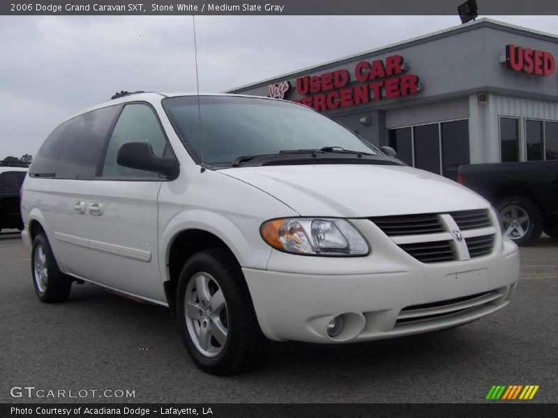 Stone White / Medium Slate Gray 2006 Dodge Grand Caravan SXT